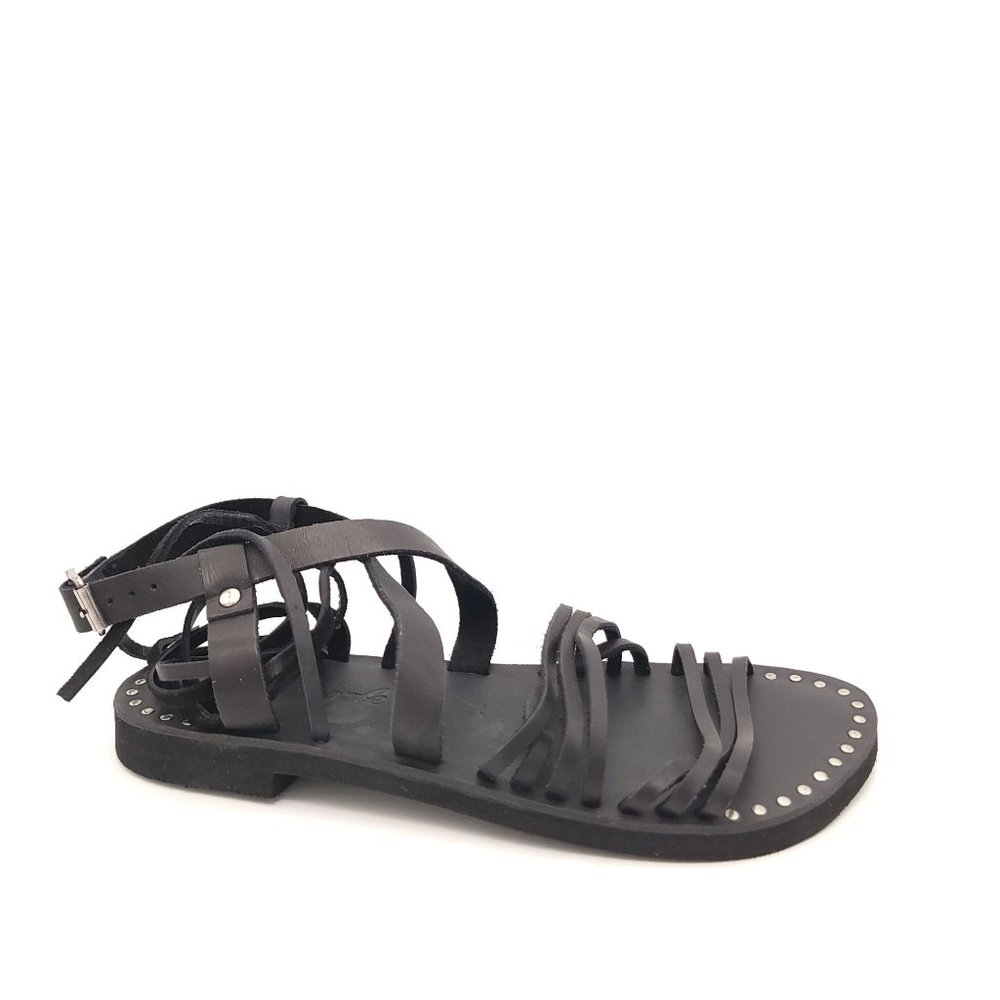 NEW Free People Willow Sandal Black Strappy Women's 8 MSRP $108